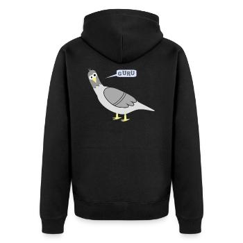 City pigeons GOUROU - Veste à capuche bio Premium Unisexe - noir - Dos - Nico (187cm)