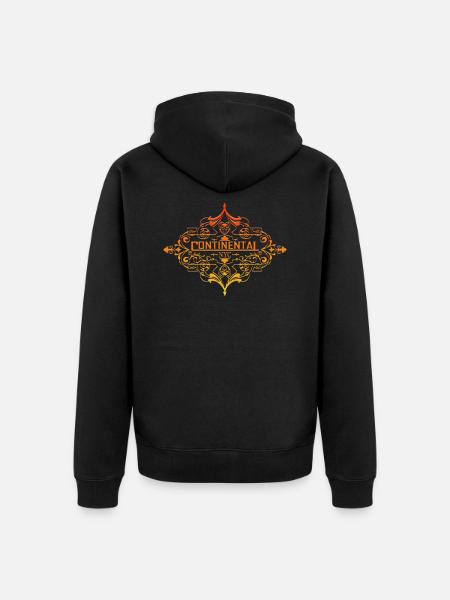 The Continental Hotel - Unisex Premium Organic Zip Hoodie - black