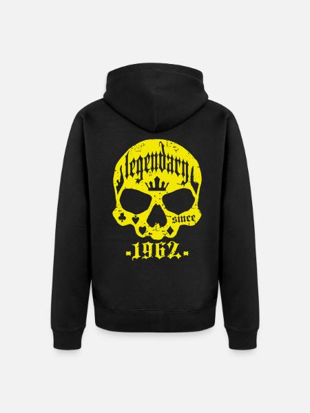 Legendary since 1962 - Unisex Premium Organic Zip Hoodie - black