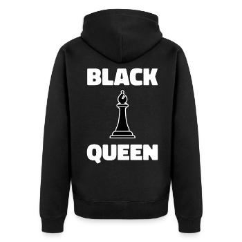 Mois de l’histoire des Noirs Black Lady Gift Copy - Veste à capuche bio Premium Unisexe - noir - Dos - Nico (187cm)