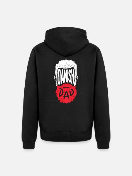 Danish Dad - Unisex Premium Bio Zip Hoodie - Schwarz