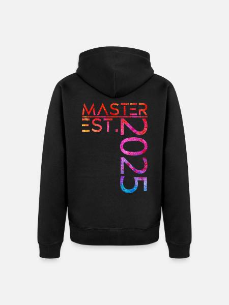 Master est. 2025 - Unisex Premium Bio Zip Hoodie - Schwarz