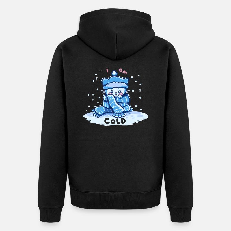 J’ai froid - Veste à capuche bio Premium Unisexe - noir