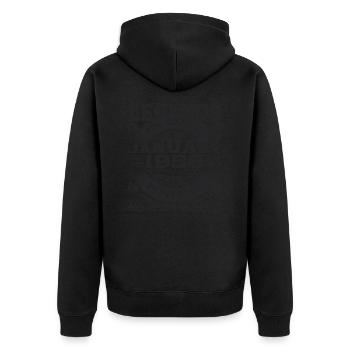 Né en 1956 janvier 67e anniversaire Homme cadeau - Veste à capuche bio Premium Unisexe - noir - Dos - Nico (187cm)