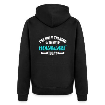 Hovawart - Veste à capuche bio Premium Unisexe - noir - Dos - Nico (187cm)