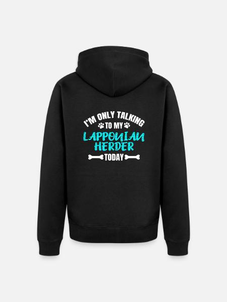 Lapponian Herder - Unisex Premium Bio Zip Hoodie - Schwarz
