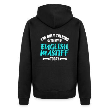 Deutsch Mastiff - Veste à capuche bio Premium Unisexe - noir - Dos - Nico (187cm)