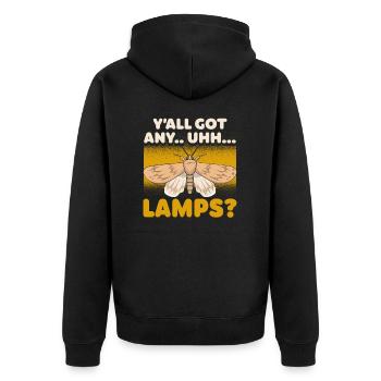 Vous avez tous des lampes Entomologiste Moth disant - Veste à capuche bio Premium Unisexe - noir - Dos - Nico (187cm)