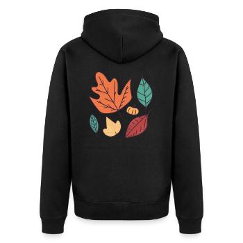 Embrassez la Beauté de l'Automne - Veste à capuche bio Premium Unisexe - noir - Dos - Nico (187cm)