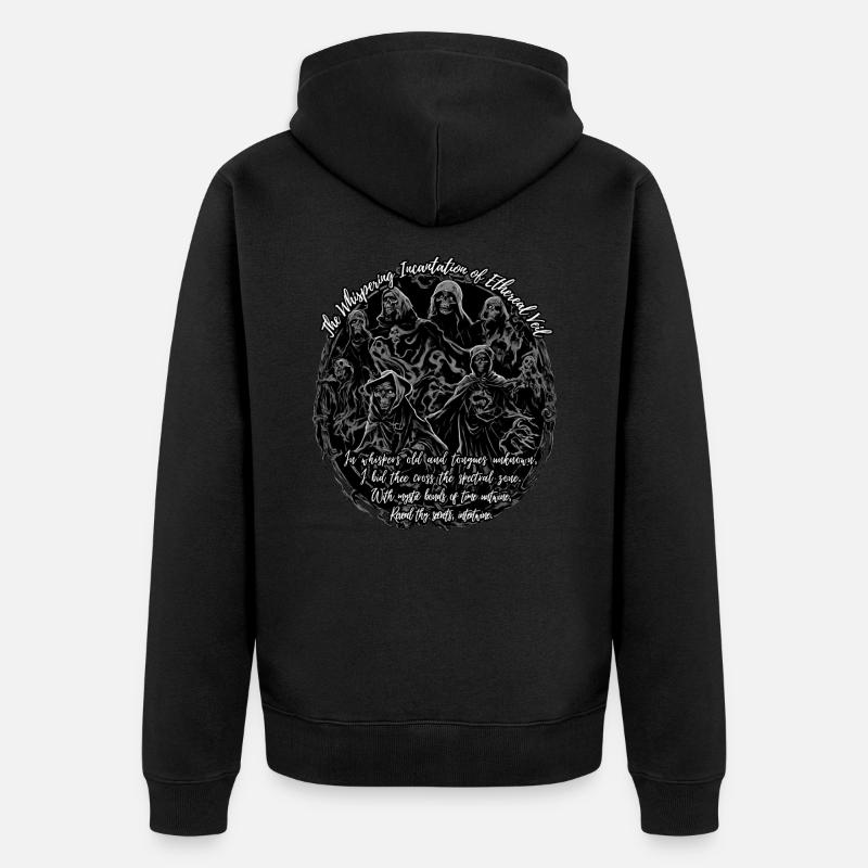 Voile d’étherne - Veste à capuche bio Premium Unisexe - noir