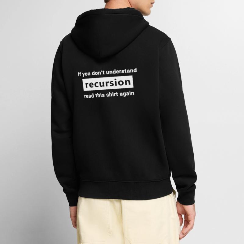 Rekursion Programmieren Unisex Premium Bio Zip Hoodie