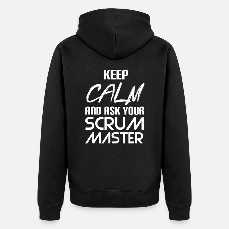 Chemise Scrum Master - Veste à capuche bio Premium Unisexe - noir