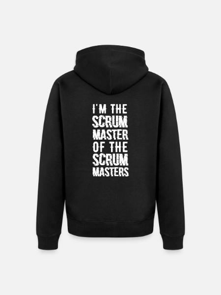 Scrum Master Agile Projectmanagement T-Shirt - Unisex Premium Organic Zip Hoodie - black