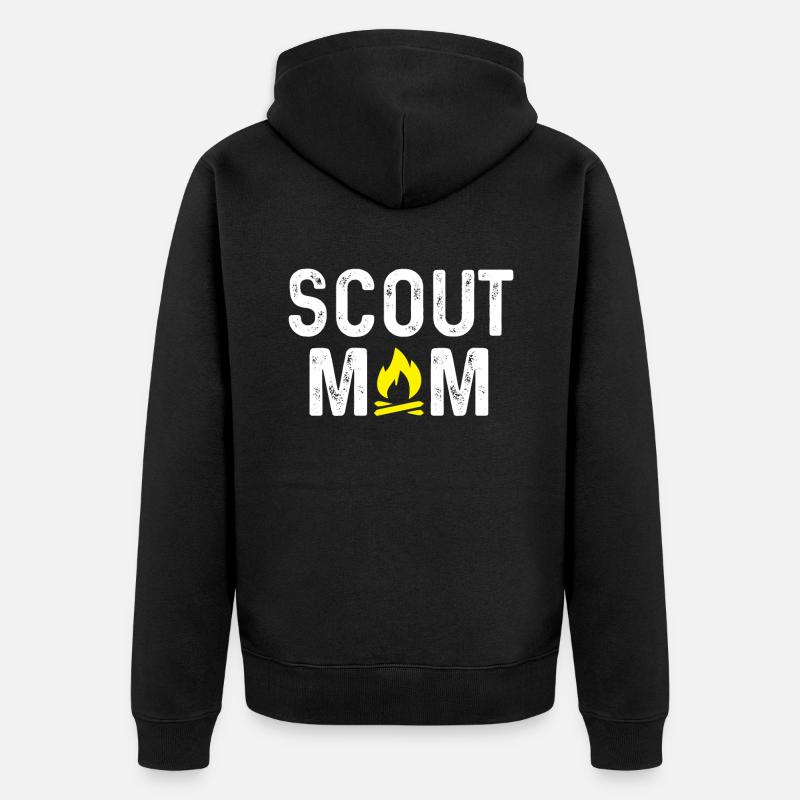 Scouts Maman - Veste à capuche bio Premium Unisexe - noir