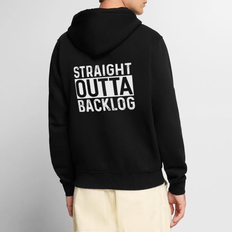Programmierer Scrum Master Scrum Backlog Unisex Premium Bio Zip Hoodie