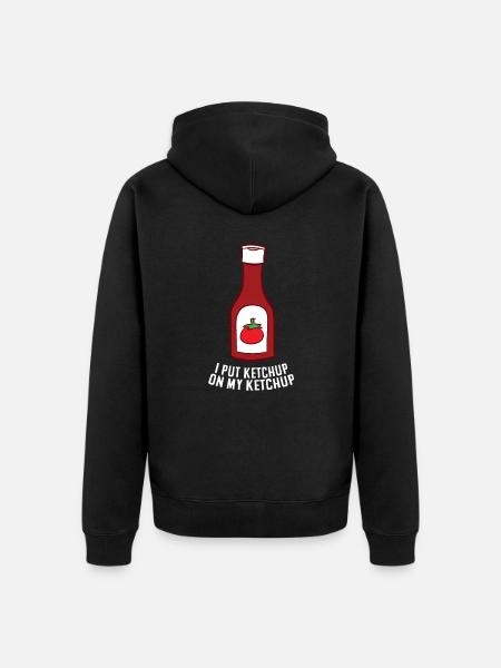 Ketchup älskar ännu mer ketchup på min ketchup - Ekologisk premiumluvjack unisex - svart