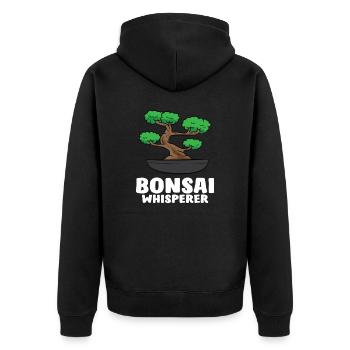 Chuchoteur de bonsaï - Veste à capuche bio Premium Unisexe - noir - Dos - Nico (187cm)