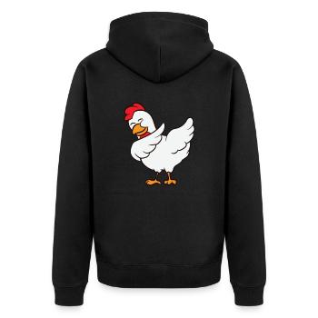 Poulet de dabbing enfants élevage de poulets Dabbing Farmer - Veste à capuche bio Premium Unisexe - noir - Dos - Nico (187cm)