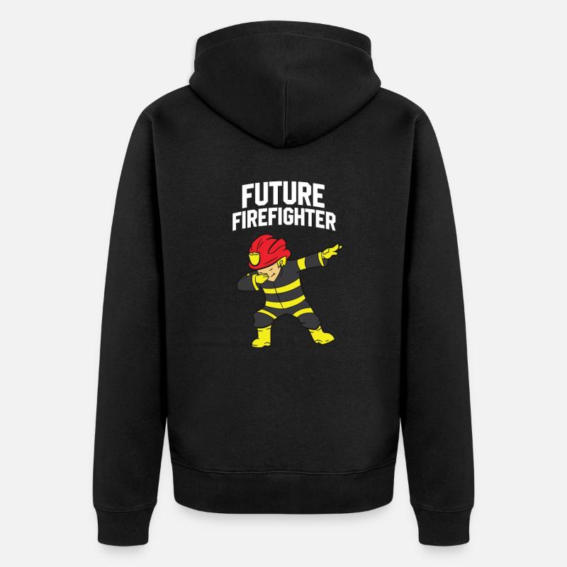 Futur pompier dabbing pompier - Veste à capuche bio Premium Unisexe - noir