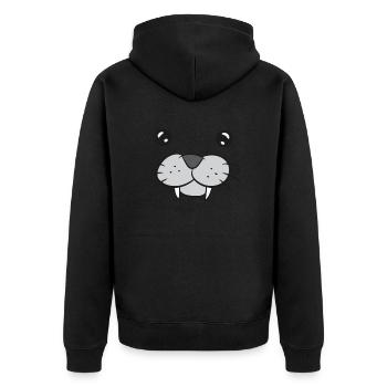 Seal Costume Halloween Costume Seal Funny Seals - Unisex Premium Organic Zip Hoodie - black - Back - Nico (187cm)