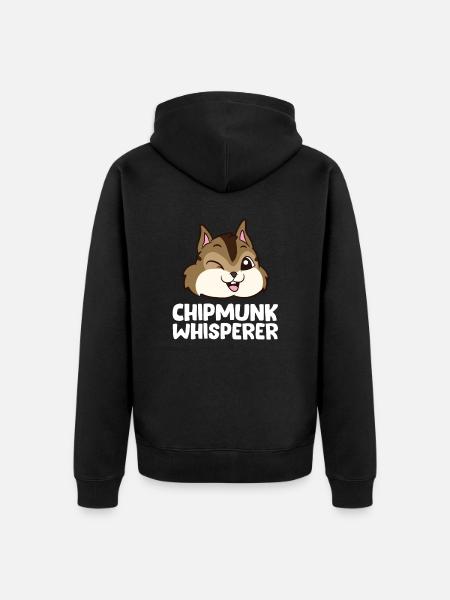Chuchoteur de tamia - Veste à capuche bio Premium Unisexe - noir