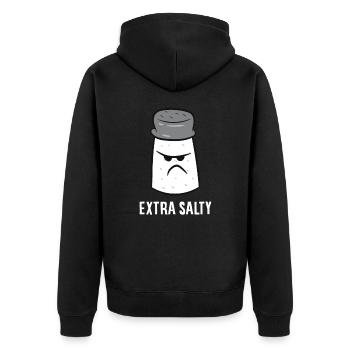 Extra Salty Gamer Drôle Jeu Salé - Veste à capuche bio Premium Unisexe - noir - Dos - Nico (187cm)