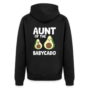 Avocat Bébé Grossesse Tante de babycado - Veste à capuche bio Premium Unisexe - noir - Dos - Nico (187cm)