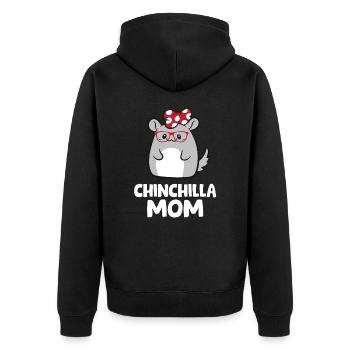 Maman Chinchilla - Veste à capuche bio Premium Unisexe - noir - Dos - Nico (187cm)