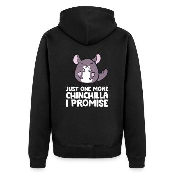 Juste un chinchilla de plus que je promets Pet - Veste à capuche bio Premium Unisexe - noir - Dos - Nico (187cm)