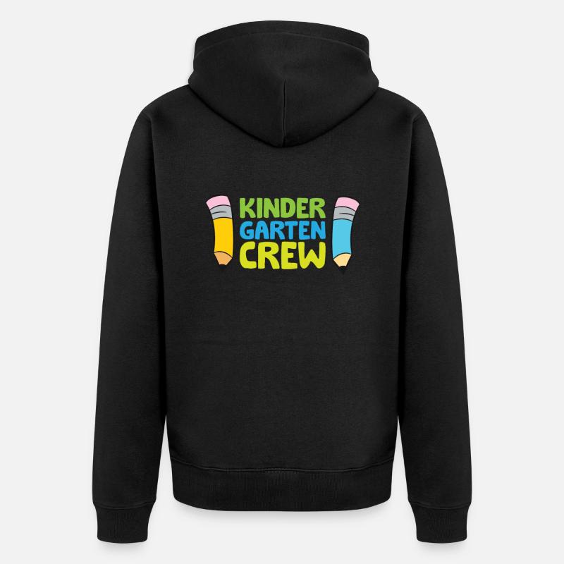 Équipe de maternelle - Veste à capuche bio Premium Unisexe - noir
