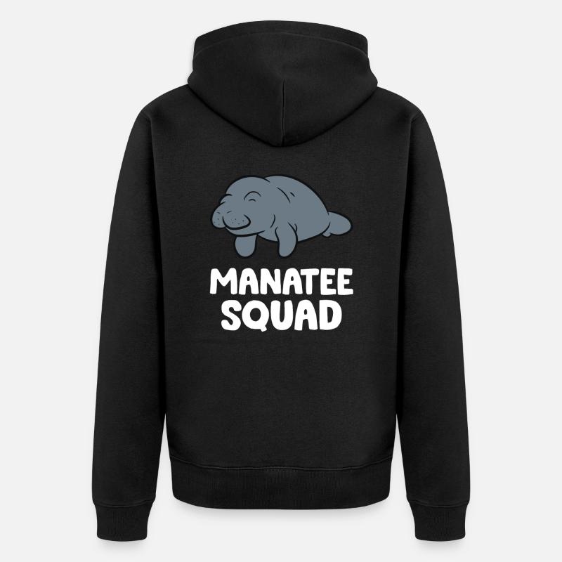 Équipe de lamantins Équipe Lamantins - Veste à capuche bio Premium Unisexe - noir