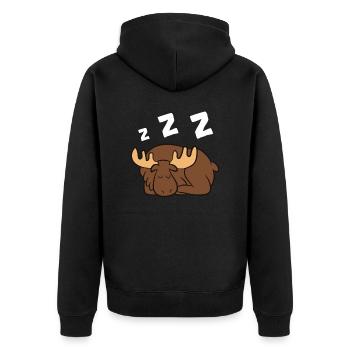 Orignal Endormi Paresseux Pyjama d’orignal Dormir - Veste à capuche bio Premium Unisexe - noir - Dos - Nico (187cm)