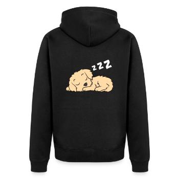 Morkie Sommeil Paresseux Morkie Pyjama Sommeil - Veste à capuche bio Premium Unisexe - noir - Dos - Nico (187cm)