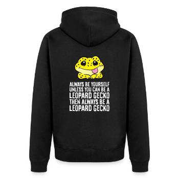 Soyez toujours vous-même, sauf si vous le pouvez - Veste à capuche bio Premium Unisexe - noir - Dos - Nico (187cm)