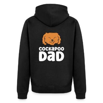 Kakadu Chien Papa Kakadu Papa - Veste à capuche bio Premium Unisexe - noir - Dos - Nico (187cm)