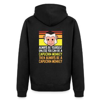 Soyez toujours vous-même, sauf si vous le pouvez - Veste à capuche bio Premium Unisexe - noir - Dos - Nico (187cm)