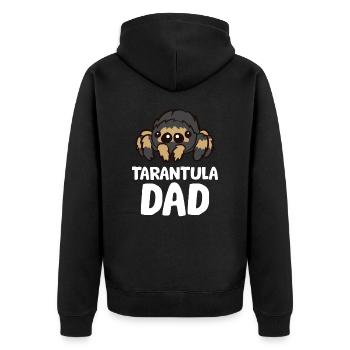 Tarentule Papa Tarentule Araignée Propriétaire Drôle - Veste à capuche bio Premium Unisexe - noir - Dos - Nico (187cm)