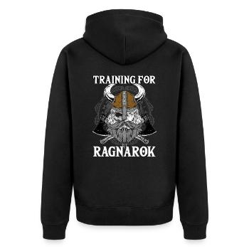 Formation pour Ragnarok I Odin Vikings - Veste à capuche bio Premium Unisexe - noir - Dos - Nico (187cm)