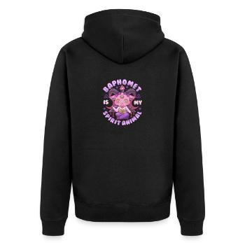 Baphomet est mon animal spirituel I Occulte satanique - Veste à capuche bio Premium Unisexe - noir - Dos - Nico (187cm)