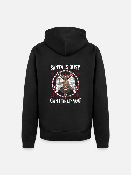 I Baphomet Death Metal - Unisex Premium Organic Zip Hoodie - black