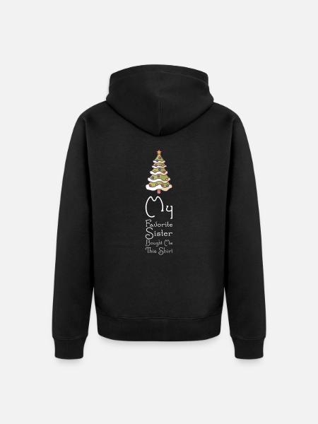 front 77391606848703095 - Unisex Premium Bio Zip Hoodie - Schwarz