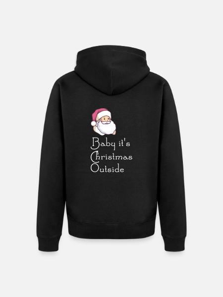 front 71601606850198328 - Unisex Premium Organic Zip Hoodie - black