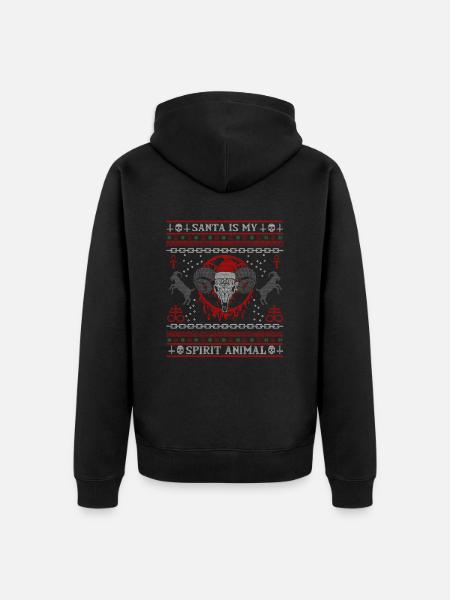 I Baphomet Death Metal - Unisex Premium Organic Zip Hoodie - black