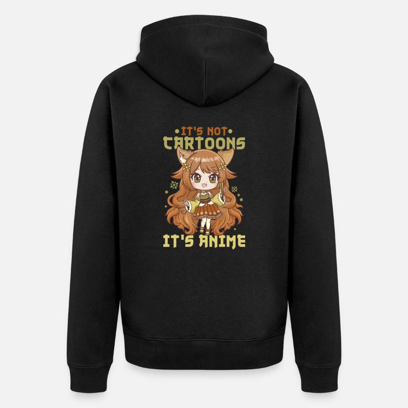 front 61241665578998084 - Unisex Premium Bio Zip Hoodie - Schwarz