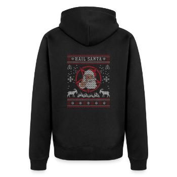 I Pentagramme du diable satanique - Veste à capuche bio Premium Unisexe - noir - Dos - Nico (187cm)