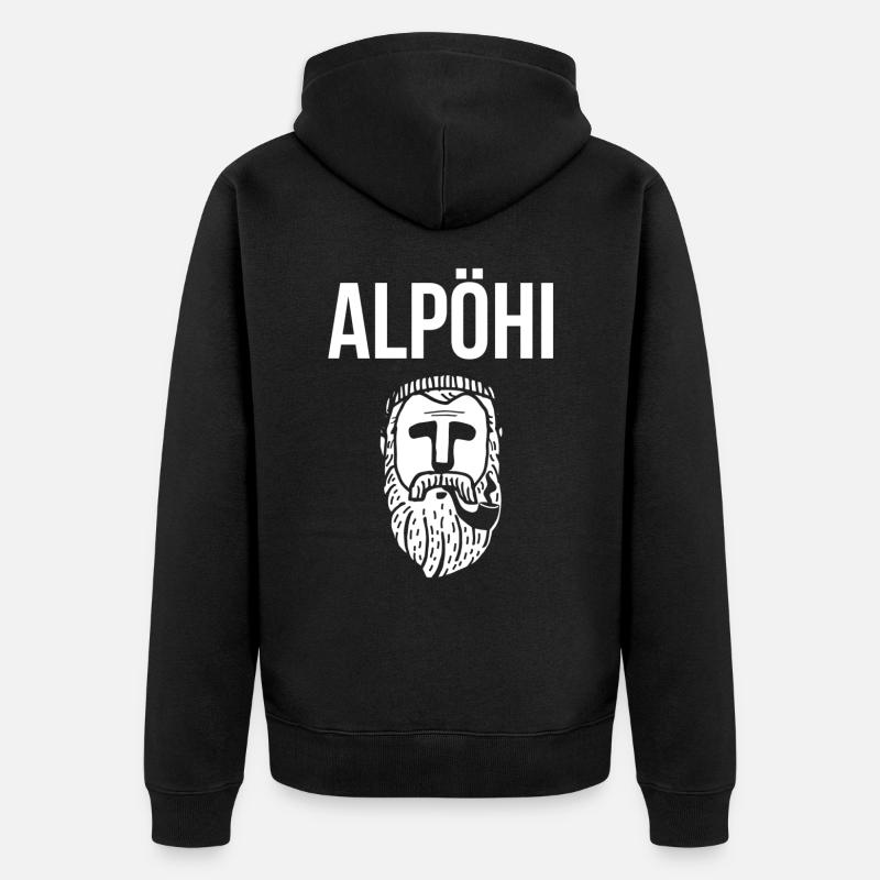 Alpöhi - Veste à capuche bio Premium Unisexe - noir