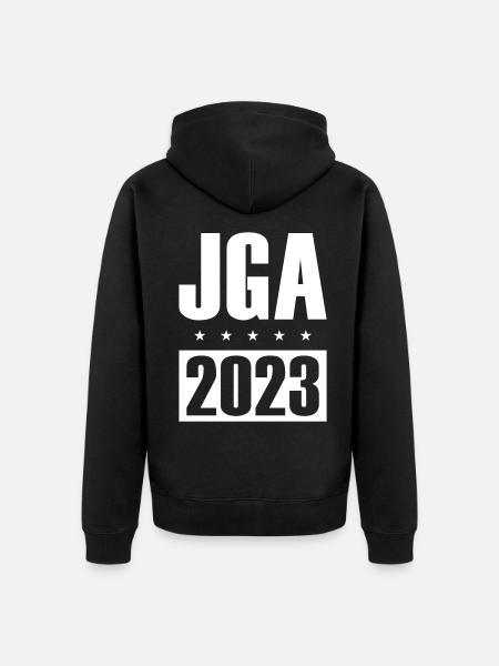 Jga 2023 Junggesellenabschied - Unisex Premium Bio Zip Hoodie - Schwarz