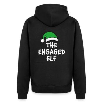 L’elfe fiancé - Veste à capuche bio Premium Unisexe - noir - Dos - Nico (187cm)