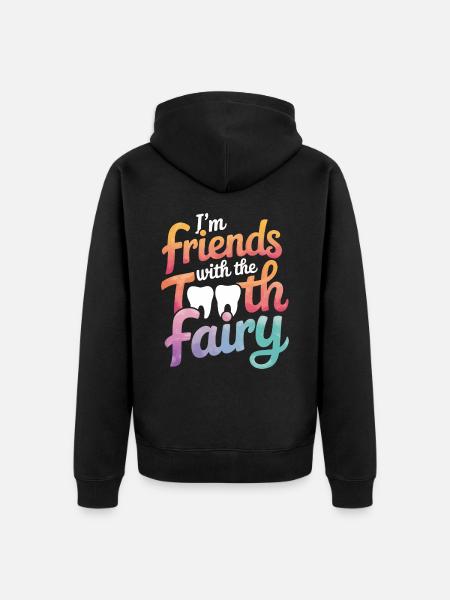 Dentist Dental Assistant Teeth - Unisex Premium Organic Zip Hoodie - black