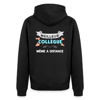 Meilleure Collegue Télétravail Cadeau Cool - Veste à capuche bio Premium Unisexe - noir - Dos - Nico (187cm)